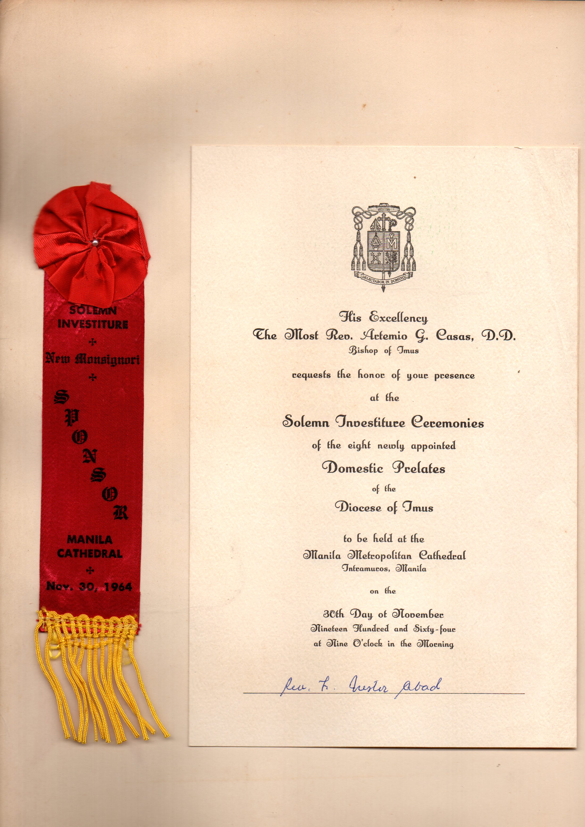 Monsinogri Investiture - Programme